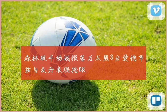 森林狼半场战报落后灰熊8分爱德华兹与麦丹表现抢眼