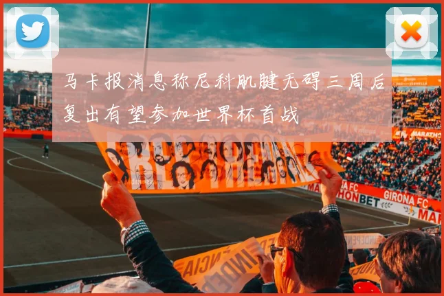 马卡报消息称尼科肌腱无碍三周后复出有望参加世界杯首战